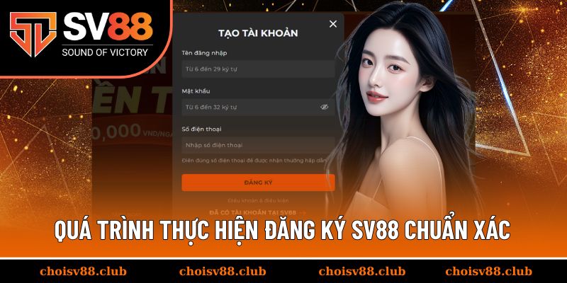 Quy trình để hội viên tạo tài khoản tại nhà cái